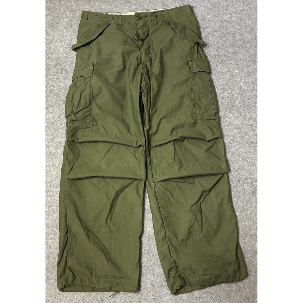 Vintage 70s M65 Cold Weather Cargo Pants 32x28 OG-107 Military Army Vietnam